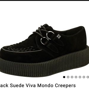 Black Suede Viva Mondo Creepers